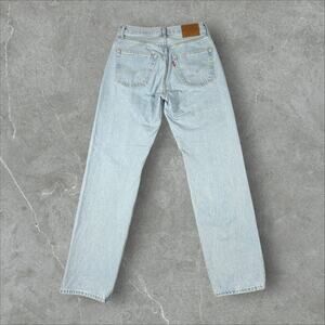 Levi's 501 90s Premium Straight Leg Size 28 Womens Blue Y2K Denim Jeans